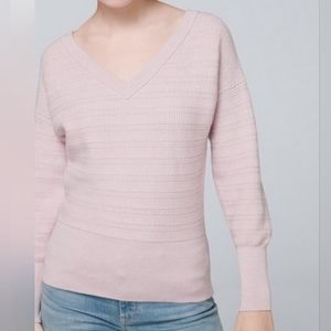 Valentine's Day White House Black Market Purple/Pink Sweater